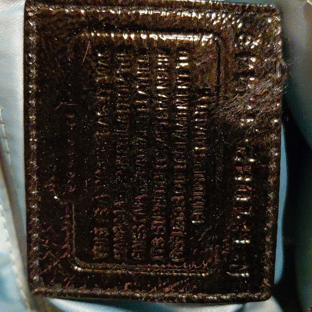 Coach Saddle City Signature Black Satin Black Leather H1082-14449 Handbag - Picture 8 of 9